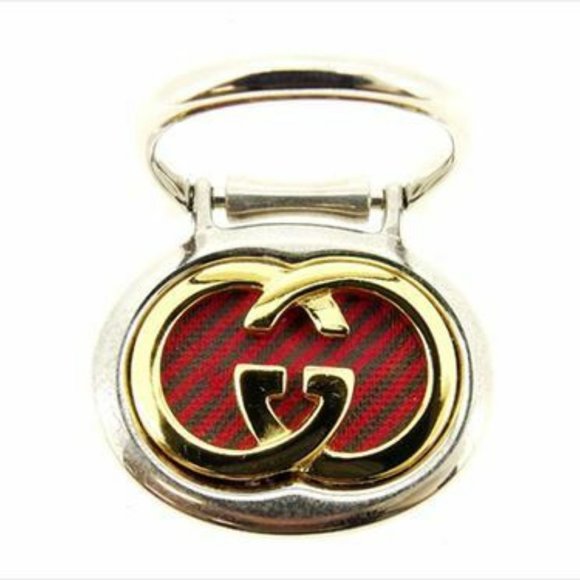 Authentic Gucci key ring Key holder G logos Silver Woman - Picture 1 of 5